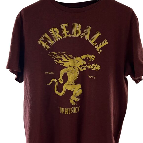 Whiskey Fireball Large T Shirt - Picture 1 of 1